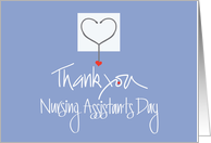 Hand Lettered Nursing Assistants Day 2024 Stethoscope and Heart card