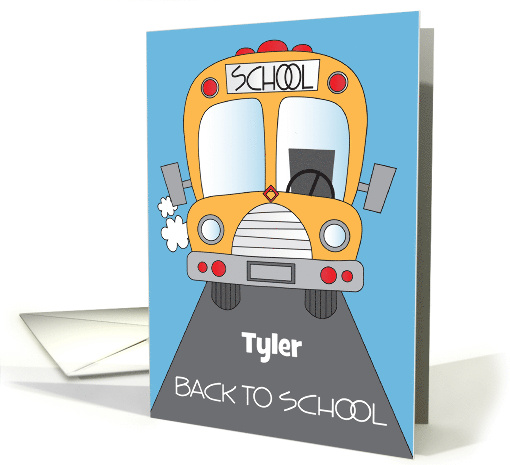 Hand lettered Back to School with Yellow Bus and Custom... (1293578)