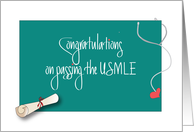 Congratulations on USMLE Exam, Diploma and Stethoscope card