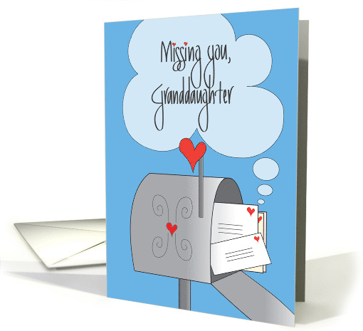 Missing You Granddaughter, Heart-filled Mailbox with... (1305800)