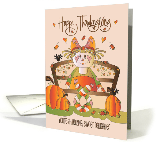 Hand Lettered Thanksgiving Daughter Scarecrow Girl You're... (1307508)