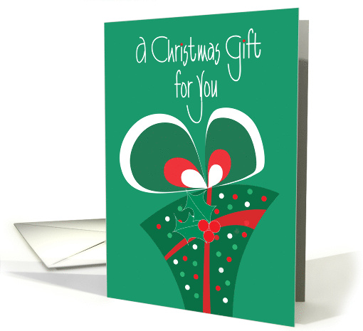 Christmas Gift for You, Card to Enclose Gift Card or Money card