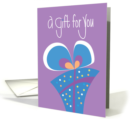 Gift for You with Abstract Gift, Card to Enclose Gift... (1313466)