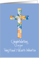 Congratulations Ordination as Transitional Diaconite with Cross card