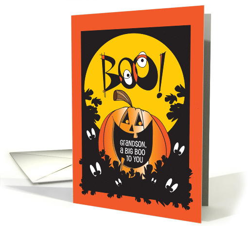 Halloween for Grandson Big Boo to You Boo in Moon and... (1368078)
