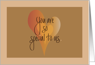 Father’s Day from Both of Us, You are special to Us with Hearts card