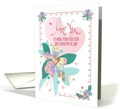 Mother's Day Love You for Mother from Son and Daughter in Law card