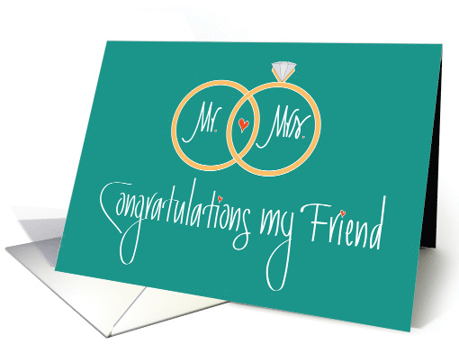 Wedding Congratulations for Friend, Becoming Step-Father card