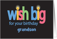 Birthday with Relationship Specific Custom Area, Wish Big card