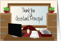 Thank you to School Assistant Principal, Office Desk with Coffee card