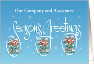 Hand Lettered Business Season’s Greetings with Custom Business Name card