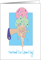 National Ice Cream Day, Sprinkle Covered Ice Cream Cone card