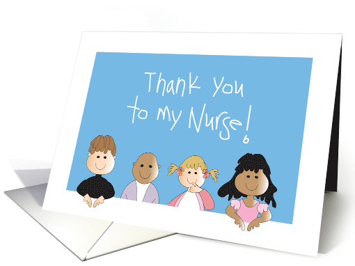 Thank you Pediatric Hematology Oncology Nurse from Children card