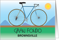 Gran Fondo Biking Event with Custom Location, Congratulations card