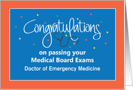Congratulations Passing Medical Board with Custom Specialization card