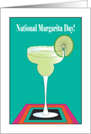 National Margarita Day, with Salted Margarita and Lime card