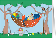 Retirement Congratulations Hammock Filled with Retirement Fun card