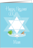 Passover for Mom, with Star of David and Passover Seder Foods card