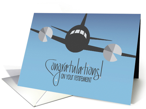 Hand Lettered Retirement for Pilot Dark Silver Plane with... (1435178)