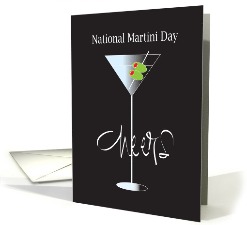 National Martini Day, Cheers Tall Martini Glass & Two... (1437598)