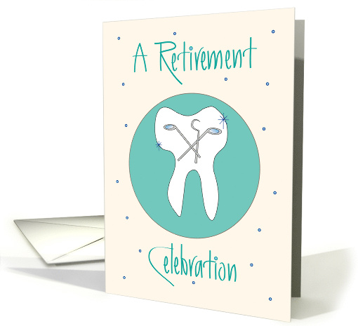 Invitation to Retirement Party for Dentist, with Sparkling Tooth card