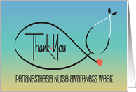 Hand Lettered Perianesthesia Nurse Awareness Week Thank You card