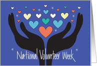 National Volunteer Week, Helping Hands and a Giving Heart card