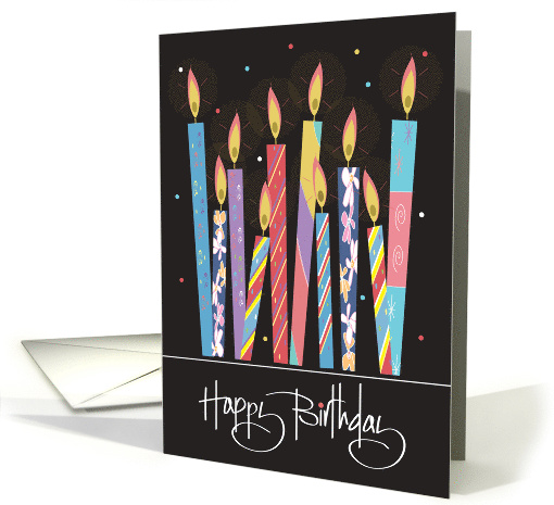 Hand Lettered Birthday Bright Colored Patterned and... (1469732)