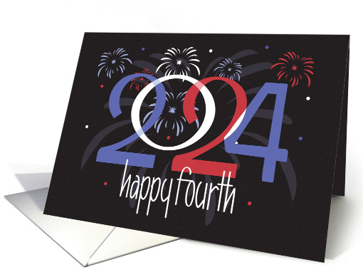 Hand Lettered Fourth of July 2024 Red White, Blue... (1470612)