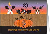 Halloween from Veterinarian, Howl-o-ween Dogs & Cat in Disguise card