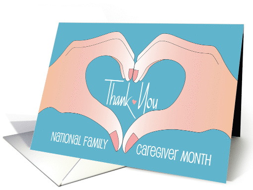 Hand Lettered National Family Caregivers Month Heart... (1548588)