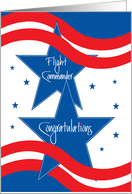 Patriotic Promotion Congratulations Air Force Flight Commander card