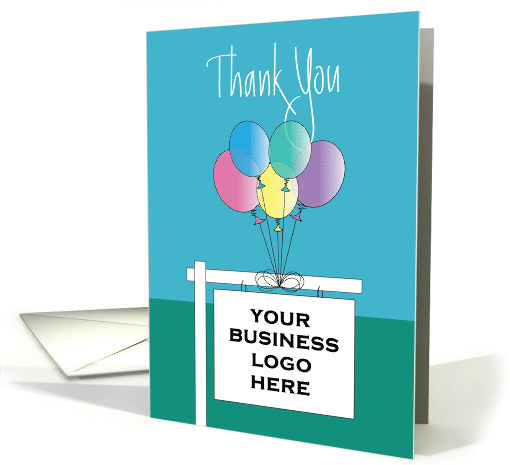 Thank you from realtor, custom realtor sign with colorful... (1583432)