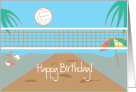 Happy Birthday for Beach Volleyball Player card  Product 947719