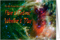 Future Son-in-Law Cosmic Valentines Day card
