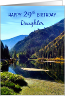 Happy 29th Birthday in the Mountains for Daughter card