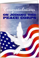 Congratulations on Joining the Peace Corps card