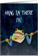 Red-Eyed Tree Frog Hang in There! Get Well for Father card
