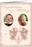 Wedding Congratulations Photo Card - Same Sex Marriage Lovebirds card