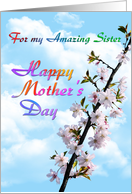 For my Amazing Sister Happy Mothers Day card