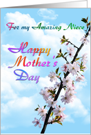 For my Amazing Niece Happy Mothers Day card