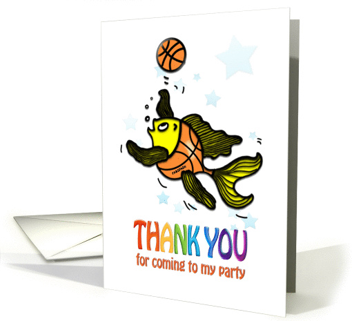 Thank You for Coming to my Party Fish playing Basketball... (885239)