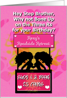 Birthday Wishes Adult Humor Hey Step Brother Sexy Mod Women card