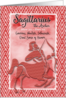 Happy Birthday Sagittarius Zodiac Astrology Personality Traits Archer card