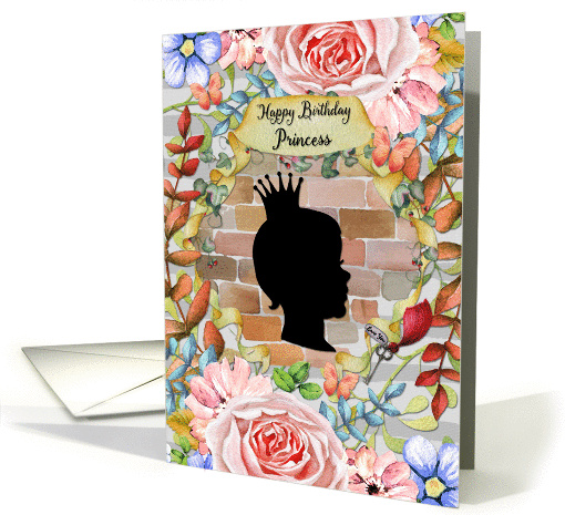 Happy Birthday for Girls Garden Wall Silhouette and... (1462450)