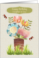 Daughter in Law Happy Birthday Beautiful Flower Bouquet card