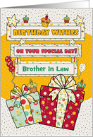 Brother in Law Custom Relationship Whimsical Birthday Presents card