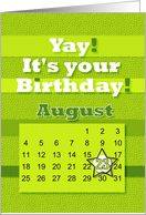 August 23rd Yay It’s Your Birthday date specific card