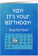 September 17th Yay It’s Your Birthday date specific card
