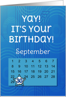 September 30th Yay It’s Your Birthday date specific card